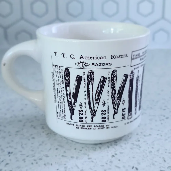 Sears White Razor Design Mug - Picture 1 of 3